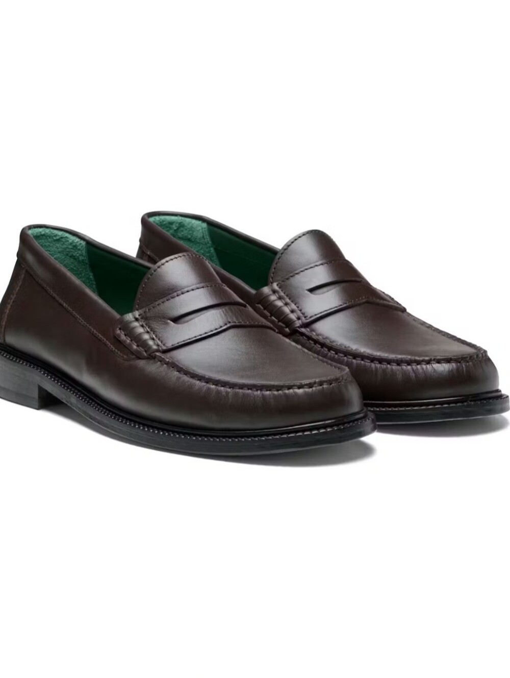 Vinny's Yardee Moccasin Loafer in Brown Leather ....Size EU 46/US 13